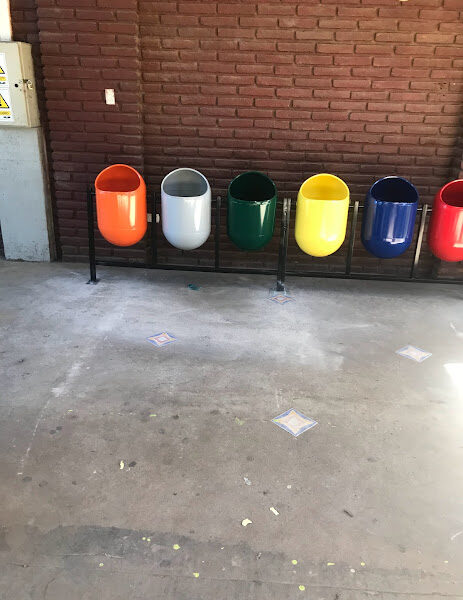 Basurero Ecologico de 6 Receptaculos
